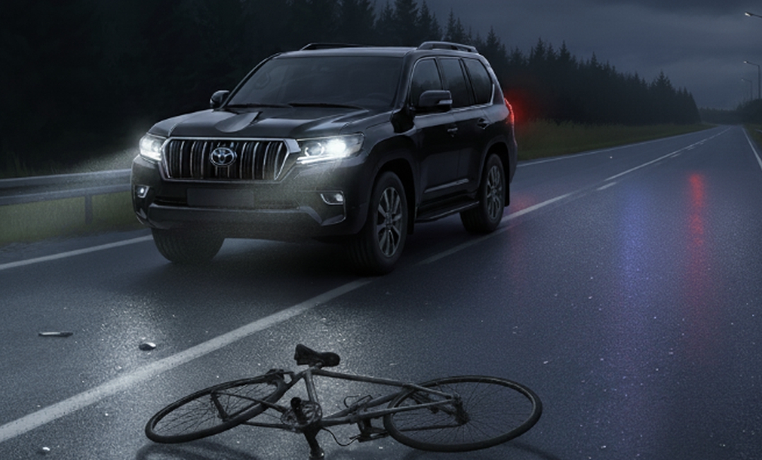 Під Черніговом водій Land Cruiser збив велосипедиста