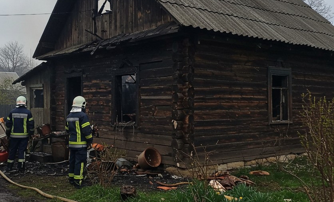 Пожежа у Чернігівському районі: вогонь знищив майно та пошкодив стіни будинку