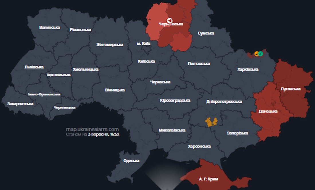 Система диференційованих тривог на Чернігівщині працюватиме на постійній основі