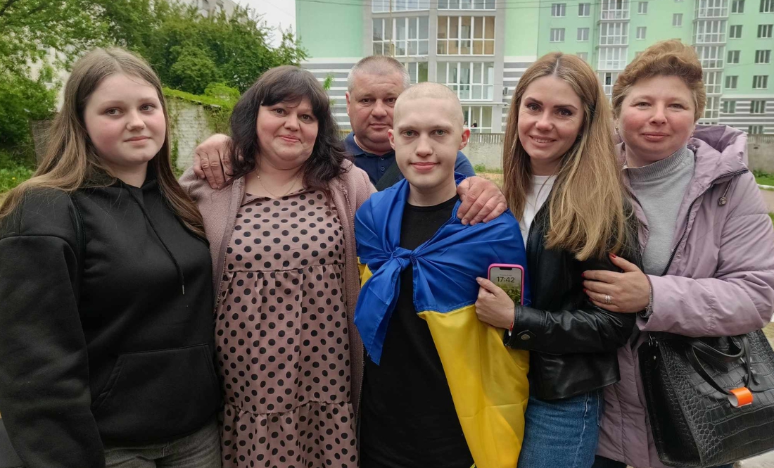 23-річний Андрій Лось повернувся з полону