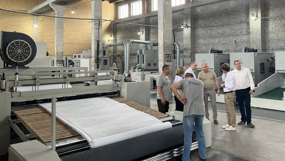 На текстильній фабриці в Чернігові ввели в експлуатацію чверть обладнання, закупленого в Польщі