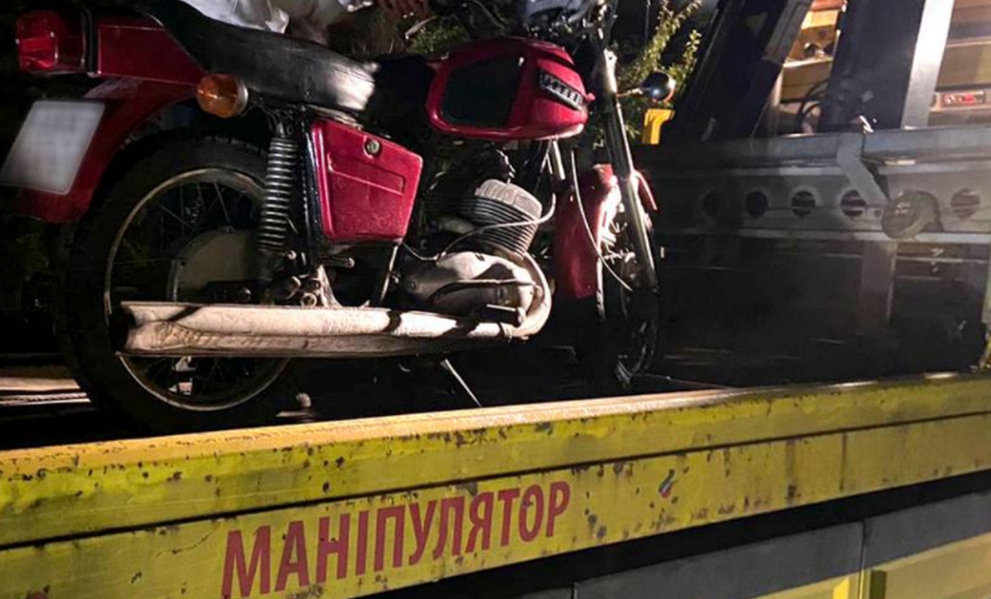 У Чернігові підліток тікав від поліції на несправному мотоциклі