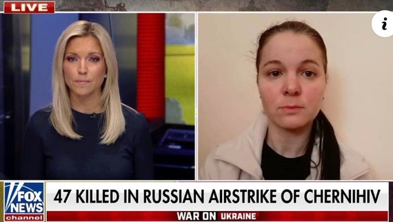 Чернігівка розповіла найвідомішому телеканалу Америки як росіяни бомбили Чернігів 3 березня