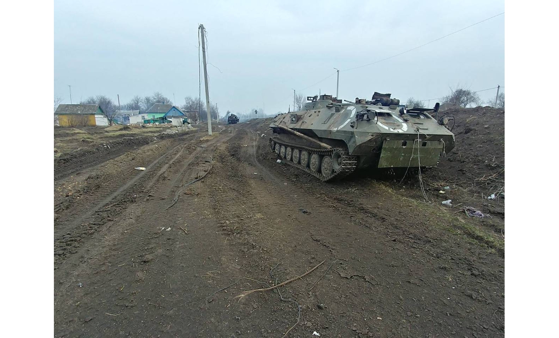 Бої у центрі Чернігівщини: біля Лосинівки десятки знищених російських бойових машин