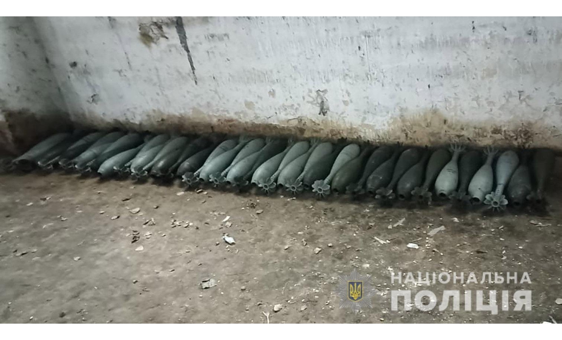 На Борзнянщині виявлено покинутий склад ворожих боєприпасів