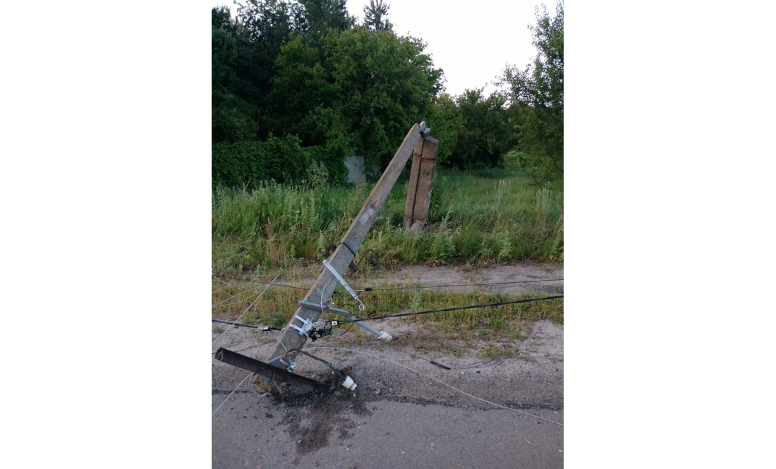 В Обленерго назвали кількість збитих електроопор від початку року