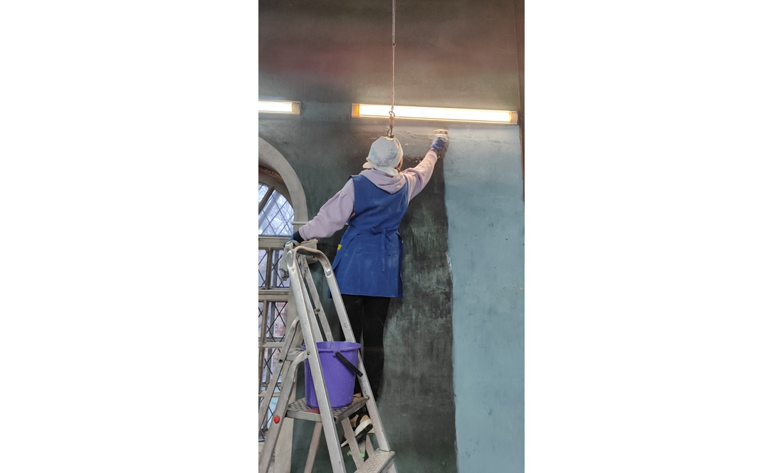 У Чернігові прибрали на хорах Спаського собору