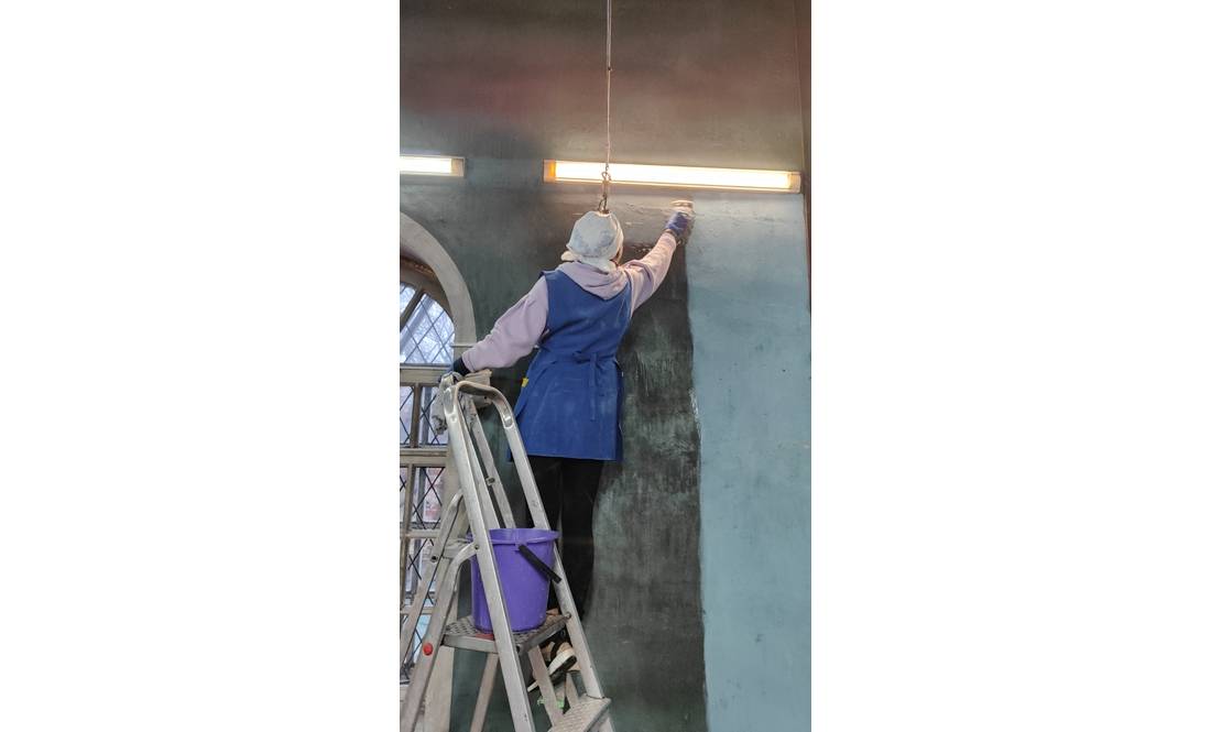 У Чернігові прибрали на хорах Спаського собору