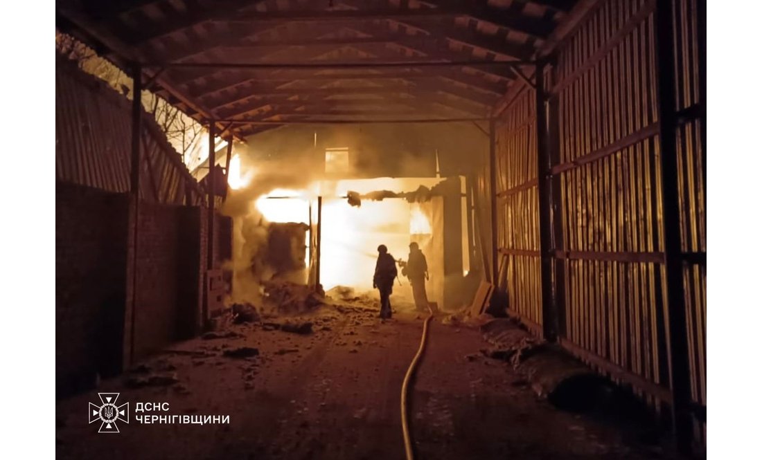 Росіяни ударили"геранями" по фермерському господарству в Чернігівському районі