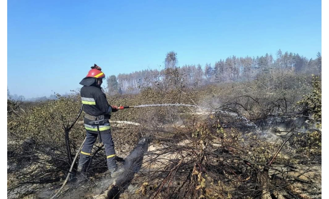 На Чернігівщині горять 76 гектарів торфяників