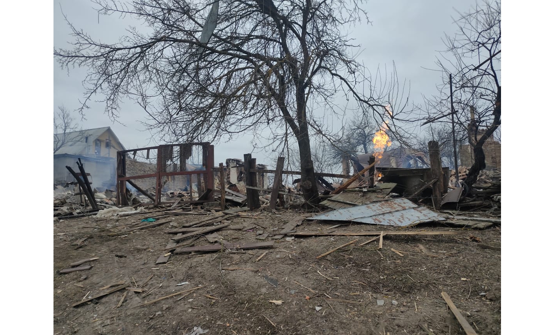Фото знищеного росіянами села біля Чернігова
