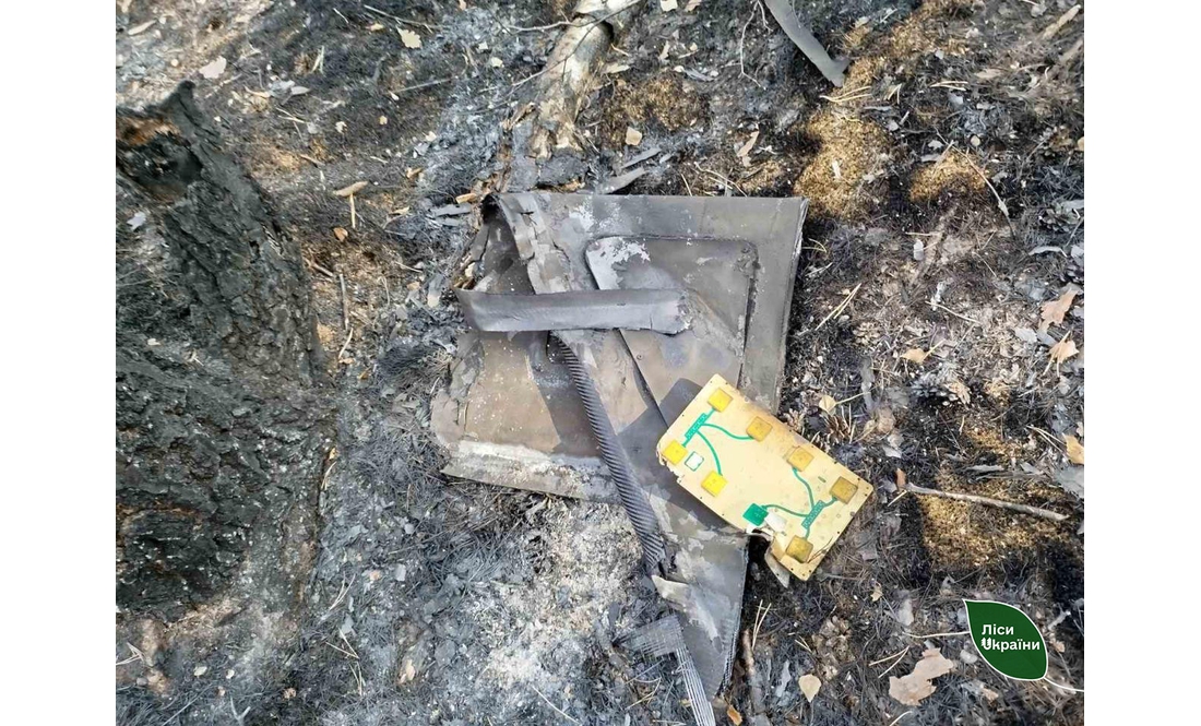 Через ворожий приліт горіло 2 гектари лісу