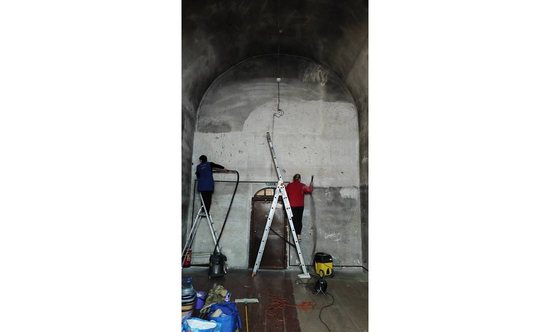 У Чернігові прибрали на хорах Спаського собору