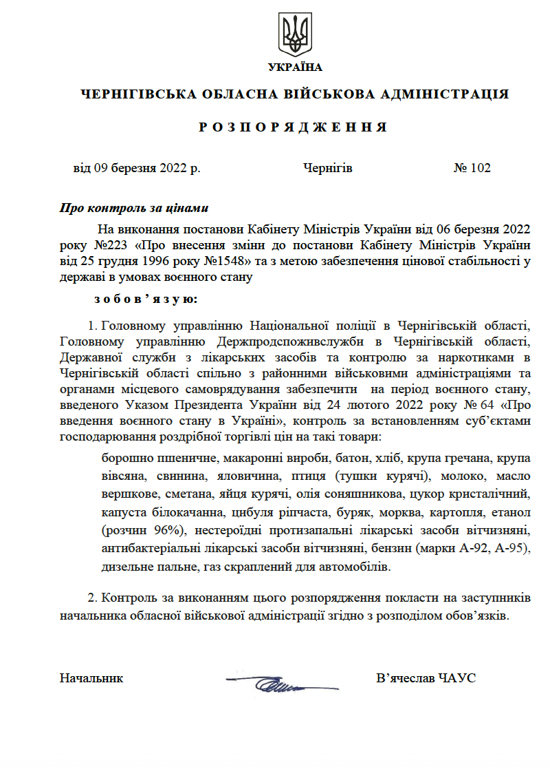 Ціни на продукти, ліки та пальне: тепер їх контролюватиме поліція, Держпродспоживслужба та місцева влада