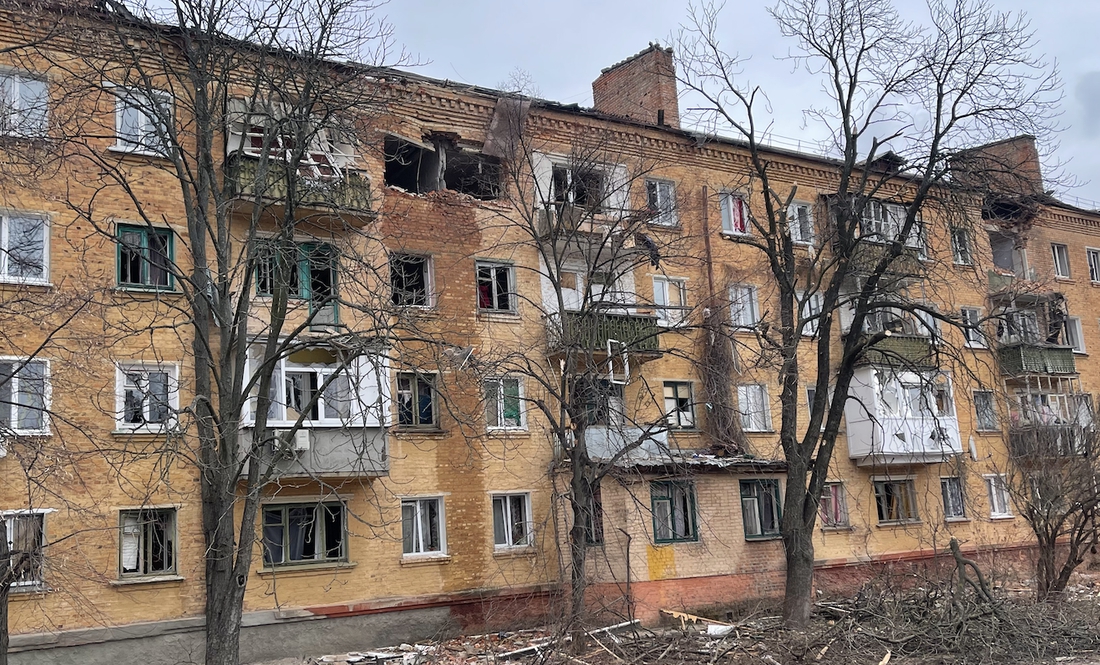 The Russian army is  bombing Chernihiv days and nights