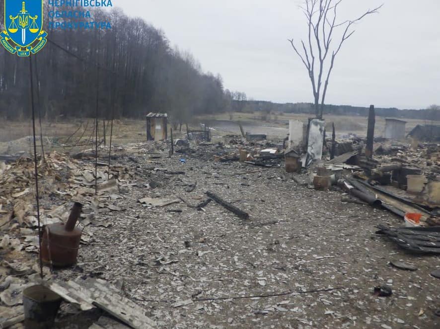 У прокуратурі показали наслідки обстрілів прикордоння Чернігівщини