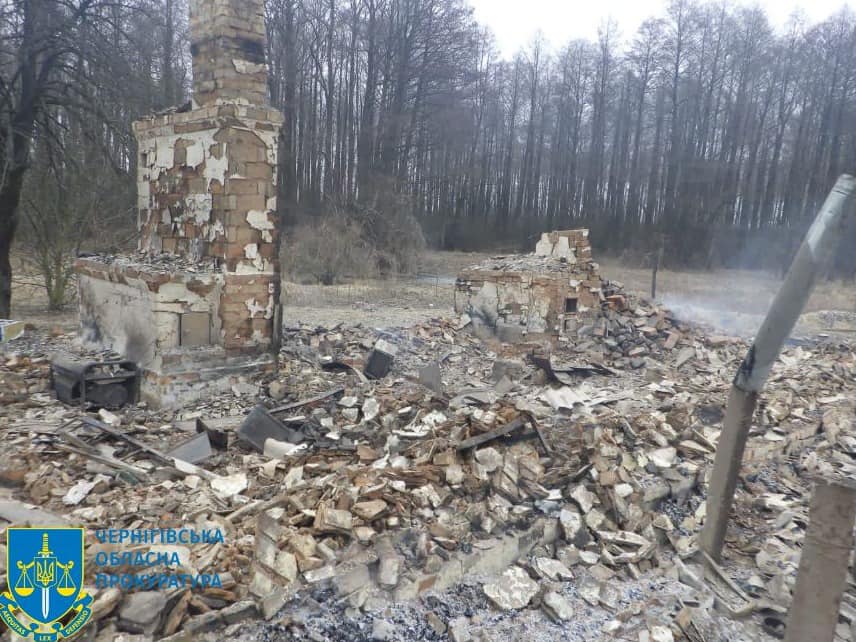 У прокуратурі показали наслідки обстрілів прикордоння Чернігівщини