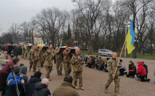 У суботу, 25 березня, на Чернігівщині поховали чотирьох загиблих бійців