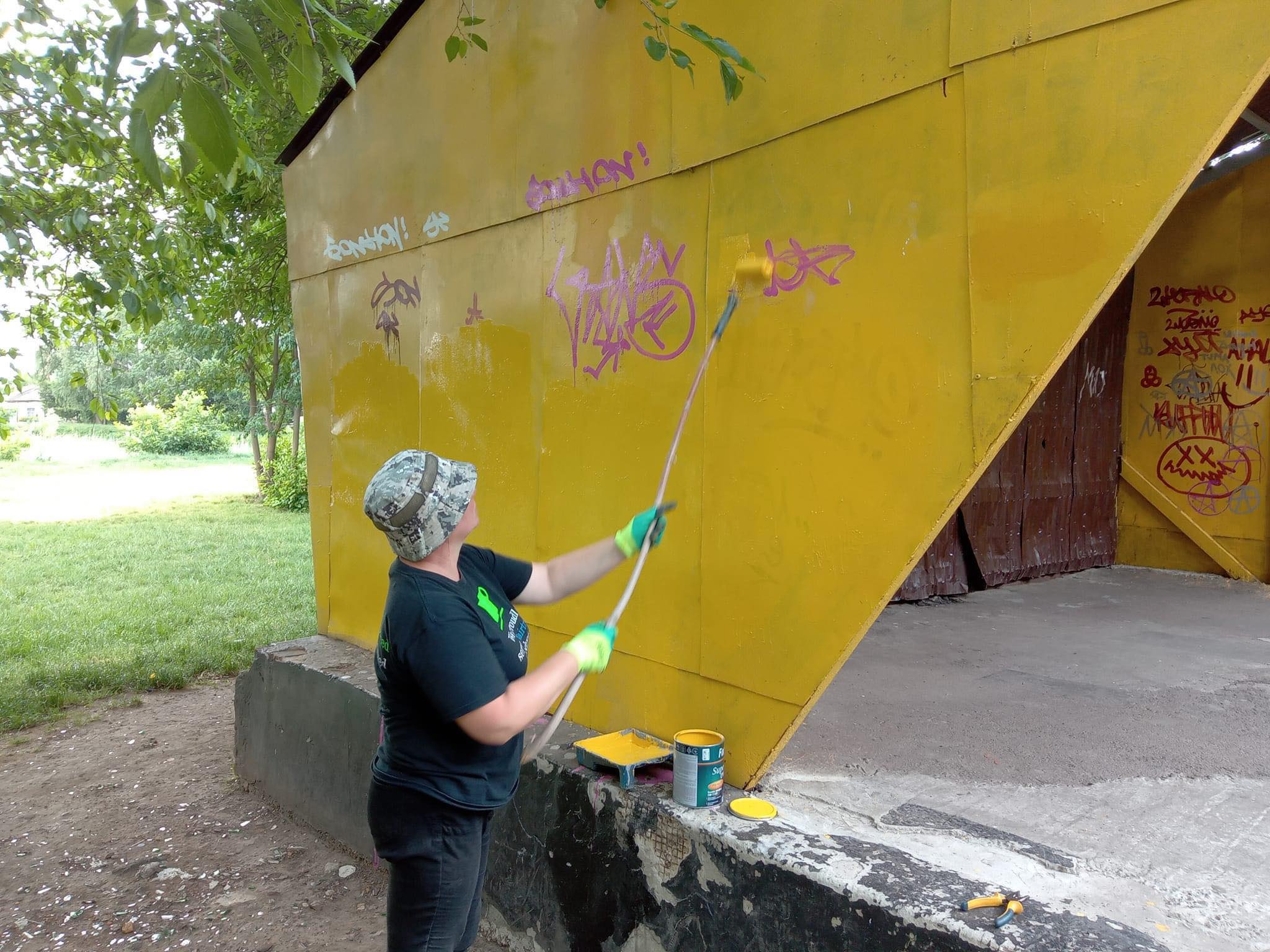 У Ніжині міський скейт-парк перетворили на місце для «наскельного живопису»