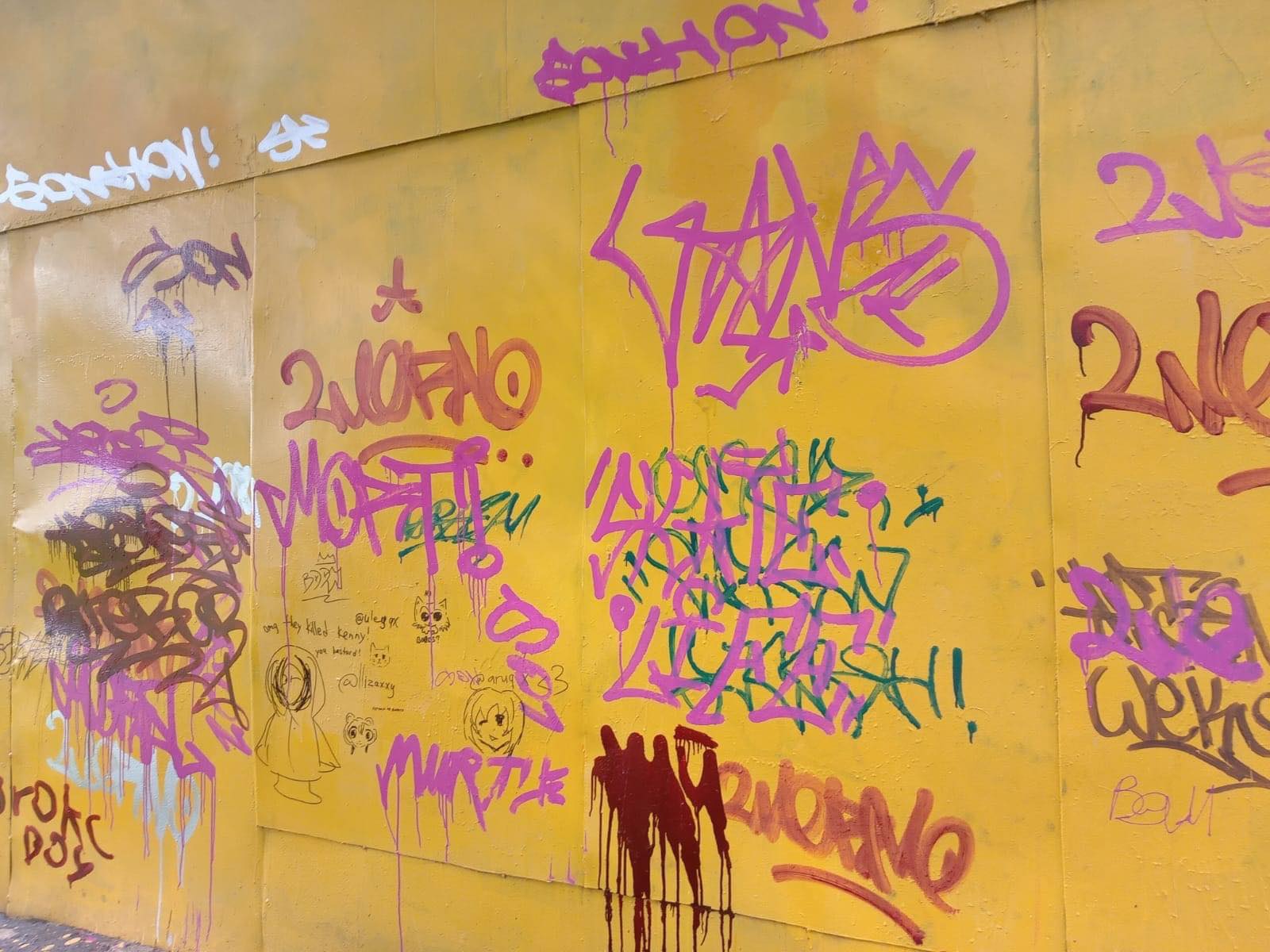 У Ніжині міський скейт-парк перетворили на місце для «наскельного живопису»