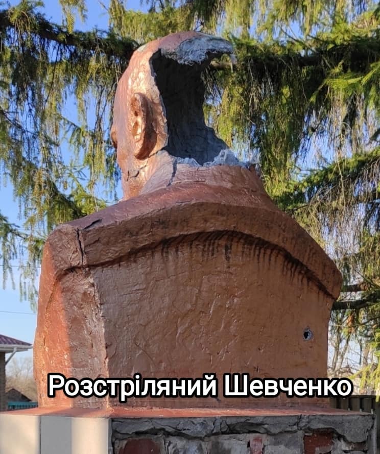 На Чернігівщині відреставрували розстріляний росіянами пам’ятник Шевченку