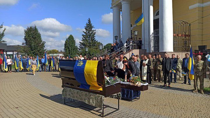 Прощання з бійцями у Прилуках, 16 вересня 2023 року