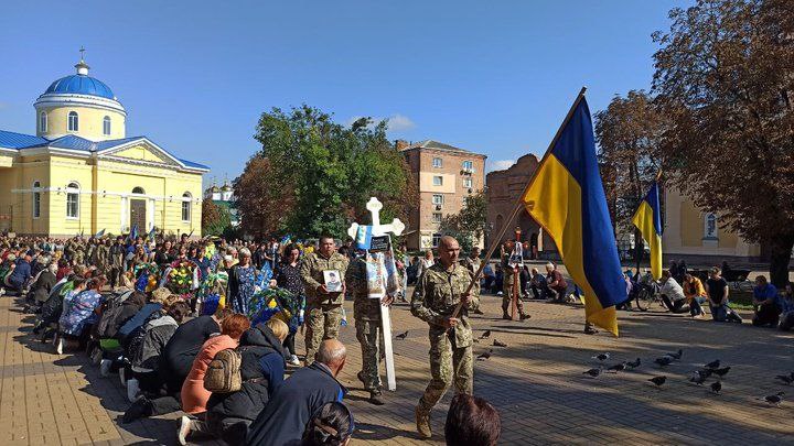 Прощання із бійцями ЗСУ у Прилуках, 16 вересня 2023 року