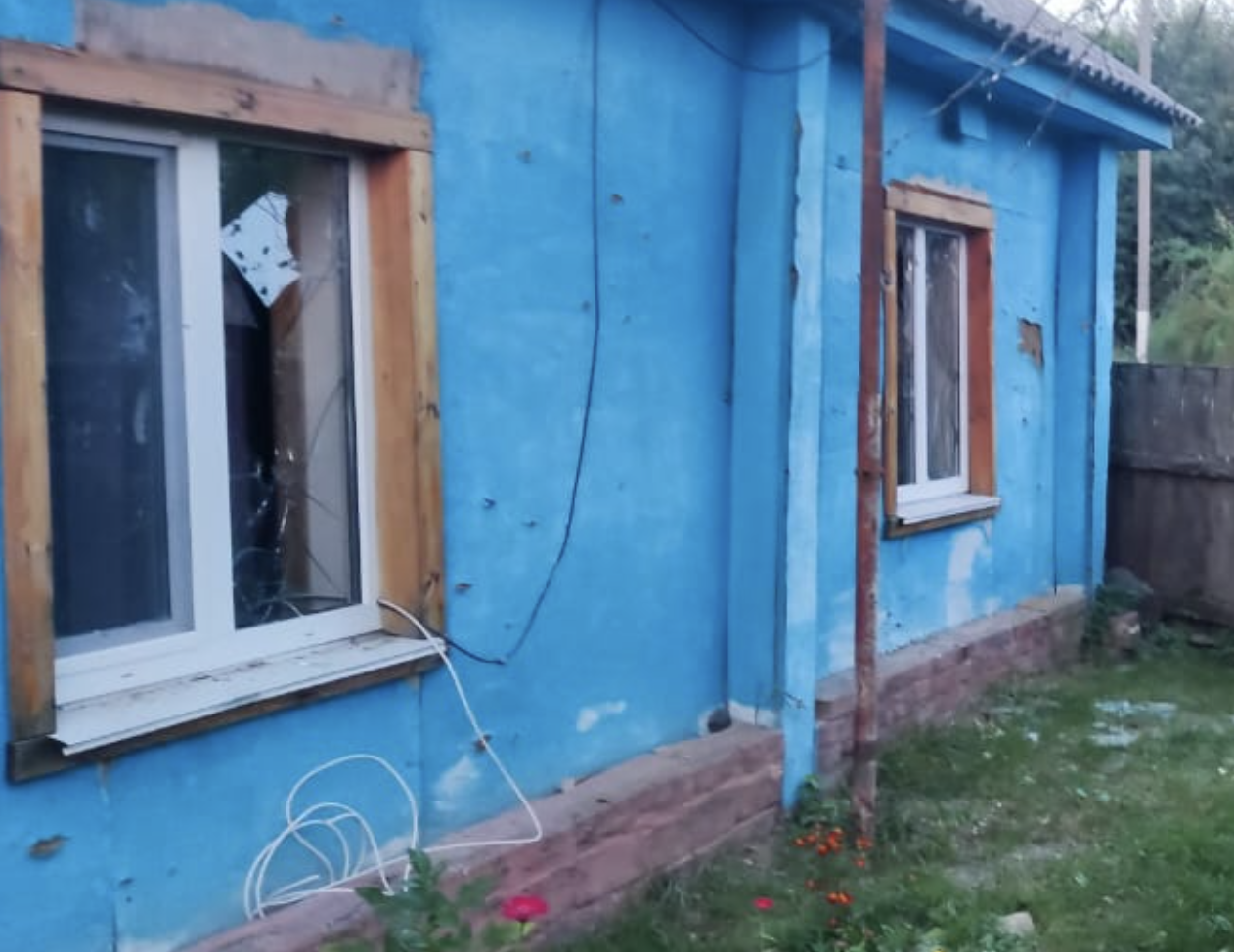 Пошкоджений будинок у Семенівській громаді, 22 вересня 2023 року