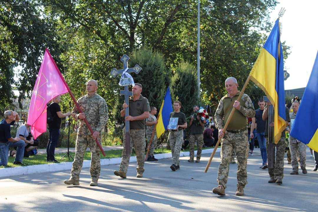 Прощання із бійцями в Ічні