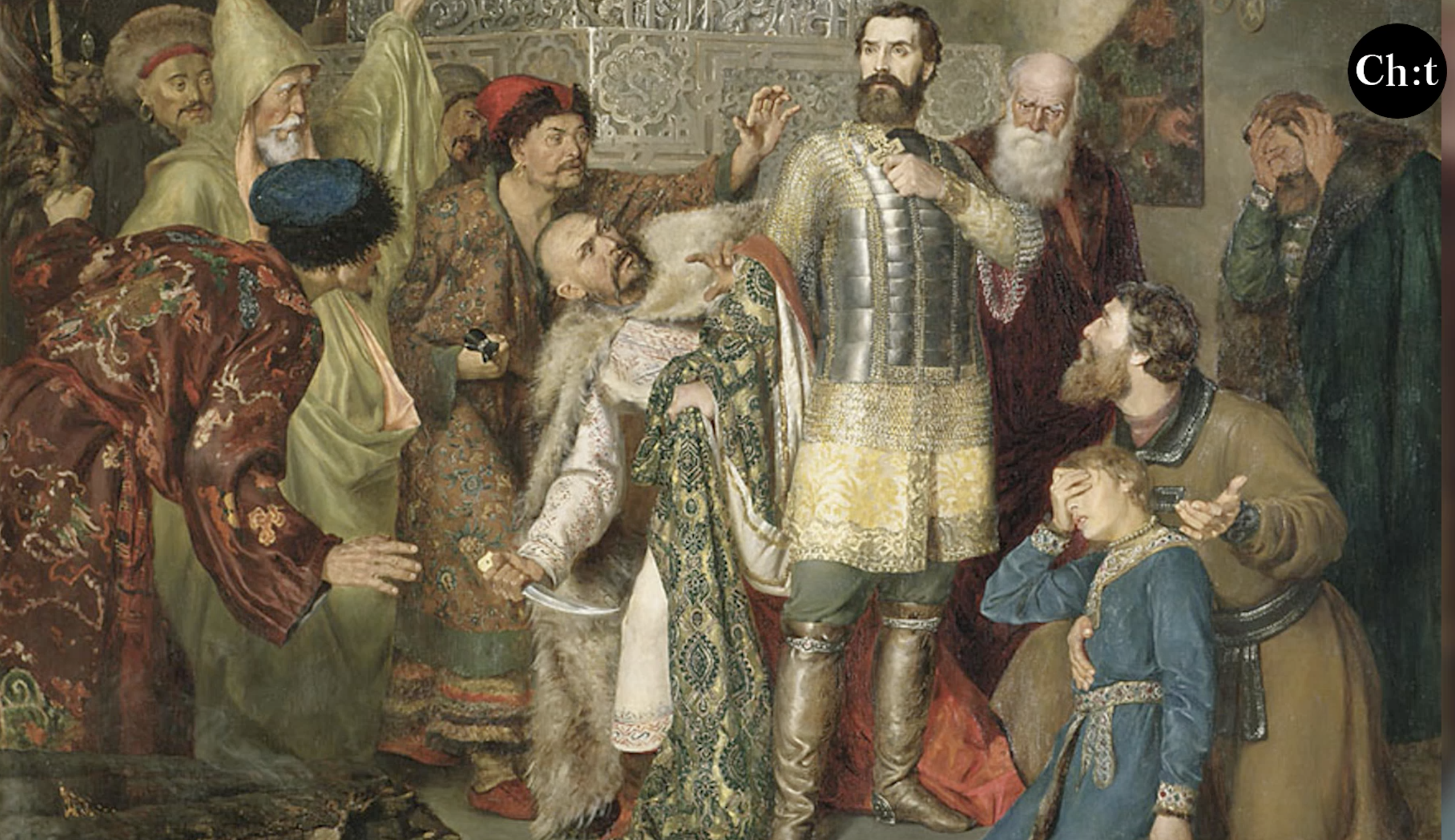 Вбивство князя Михаїла та боярина його Федора у ставці Батия