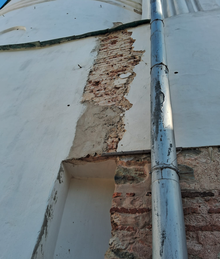 Одна із стін Спасо-Преображенського собору