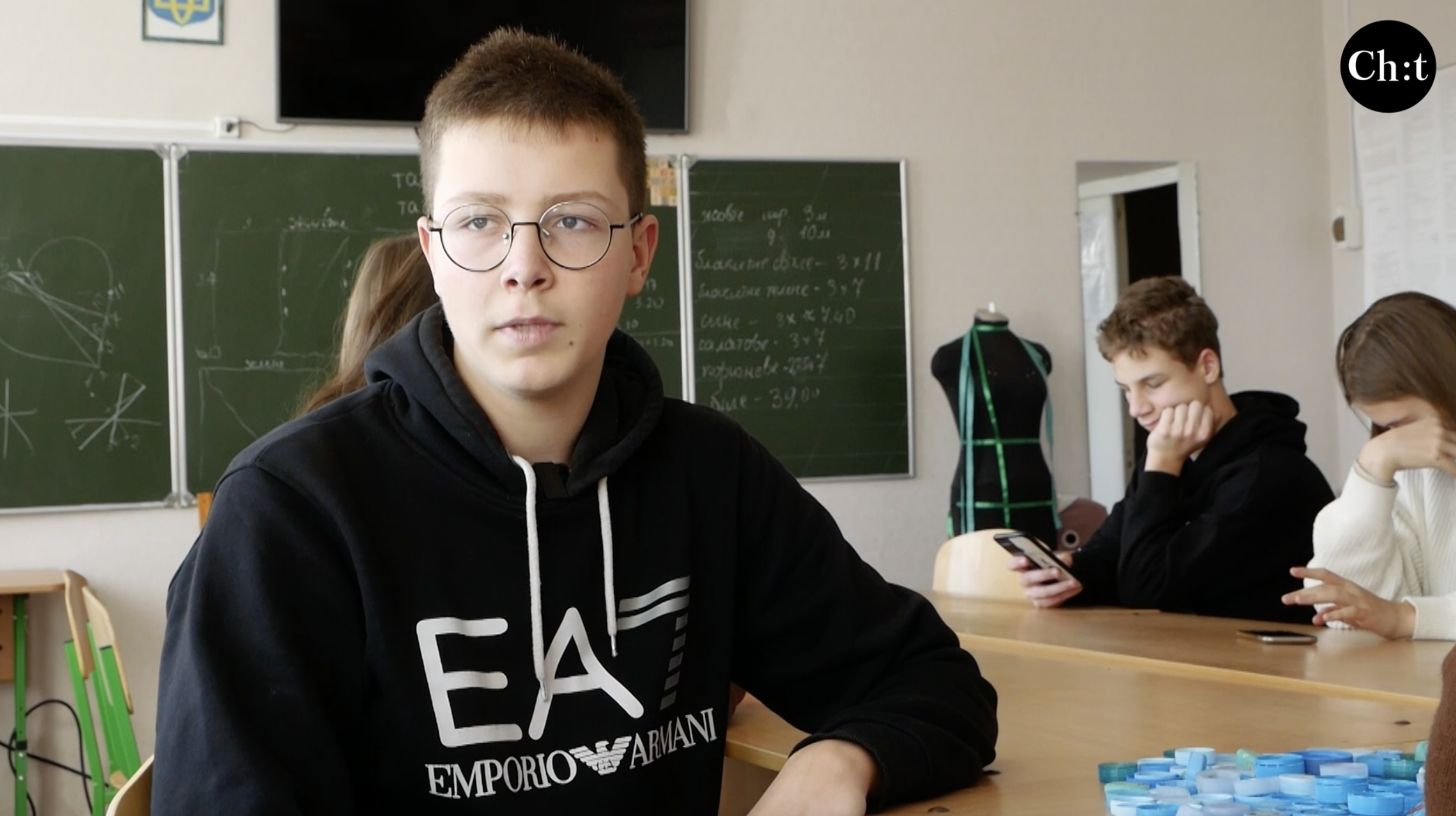 Антон, школяр, учасник проекту із Куликівки