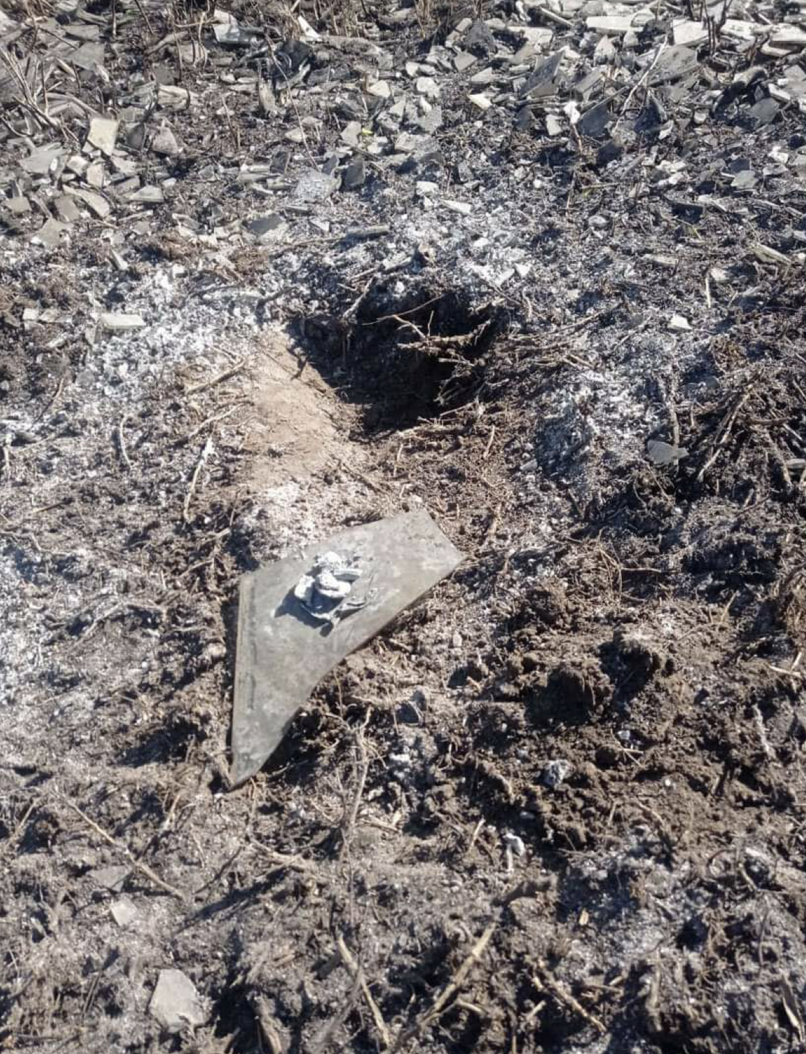 На місці вибуху знайшли уламки