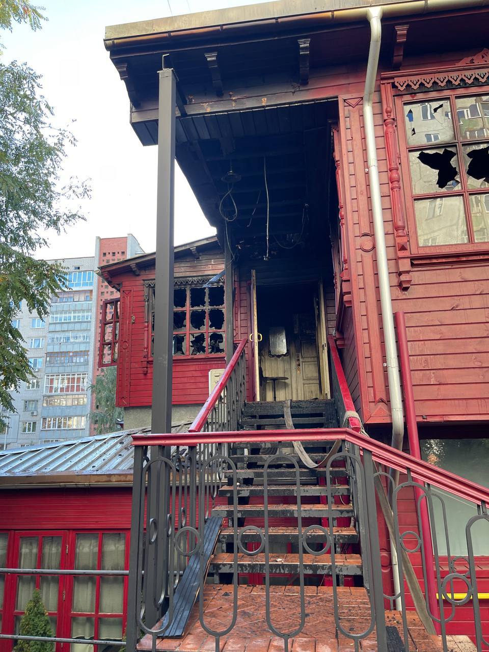 Ранок 11 жовтня, за кілька годин після пожежі