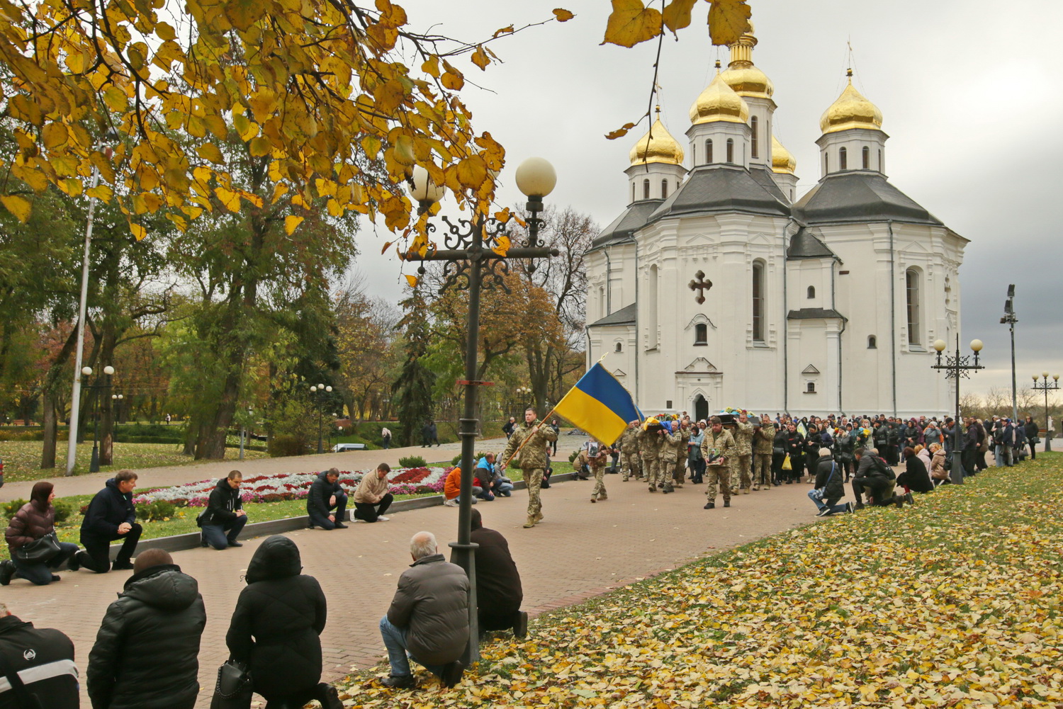  Прощання із військовими у Катерининській церкві Чернігова