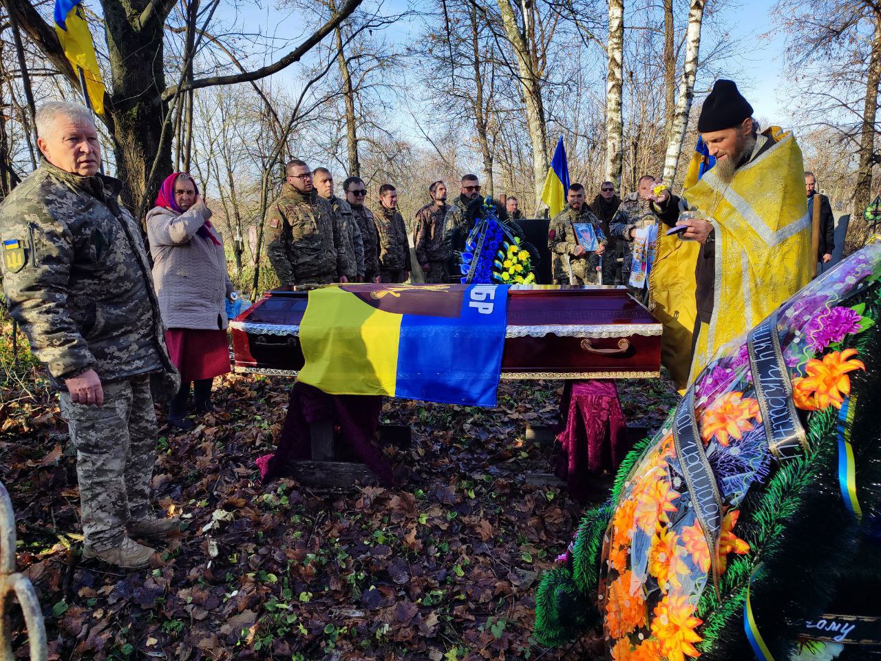 Прощання із солдатом Олександром Таранжиним у Семенівській громаді