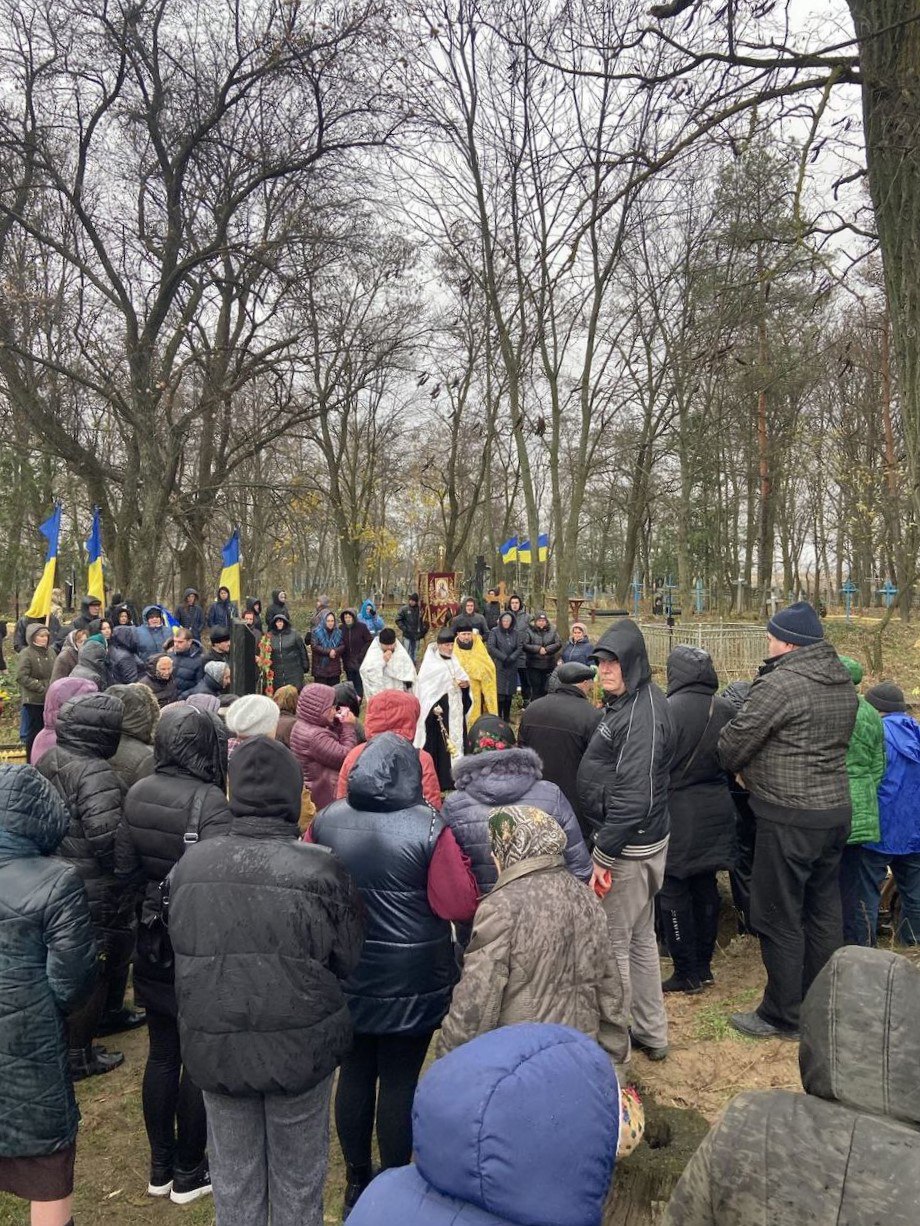 Прощання із Олександром Поліводою у Козелецькій громаді 