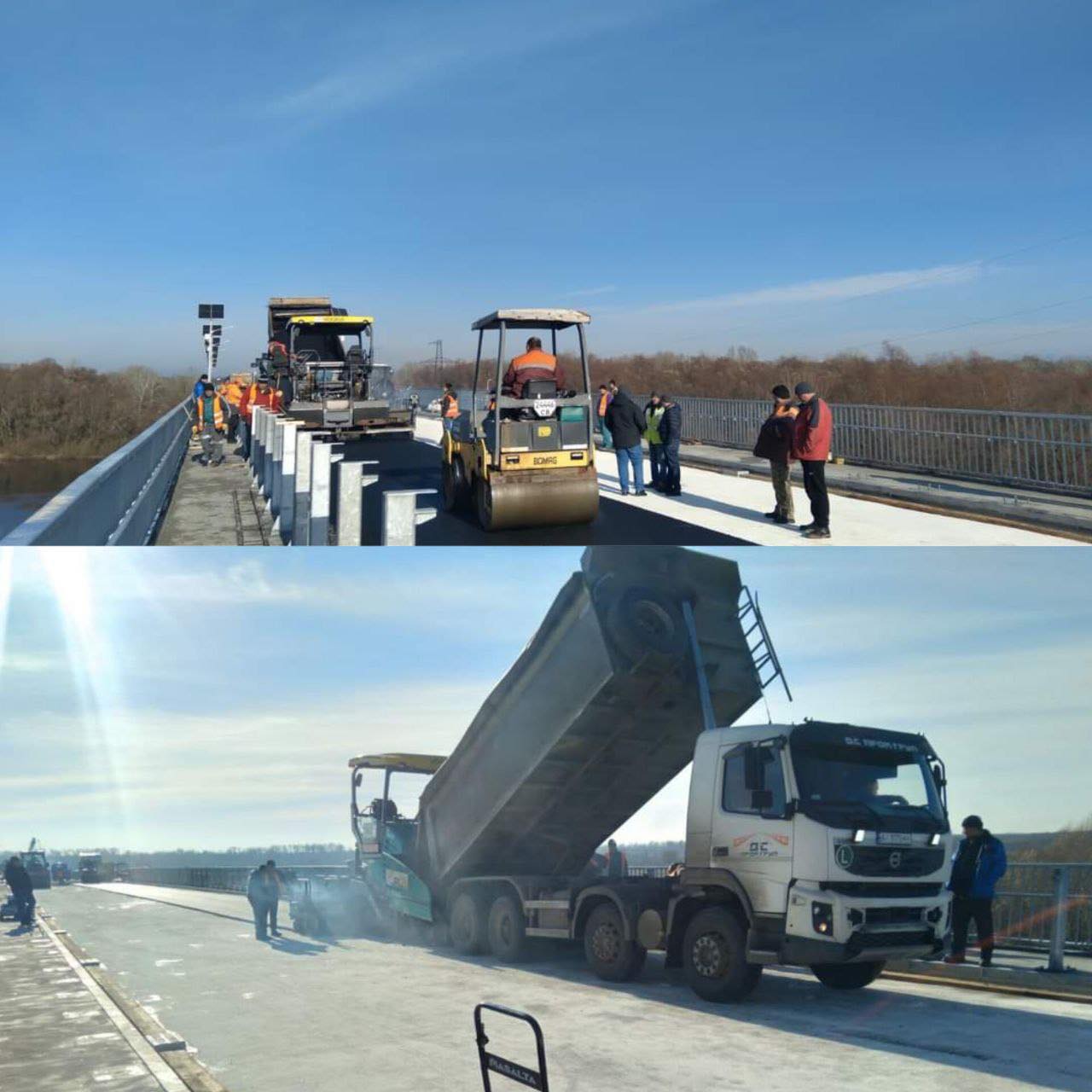 Будівництво мосту через Десну біля Чернігова