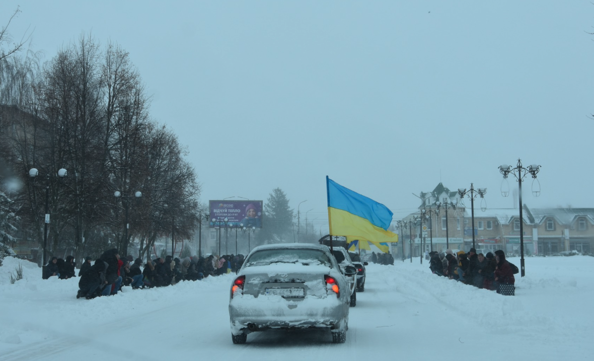 Прощання із Андрієм Пироговим у Носівській громаді