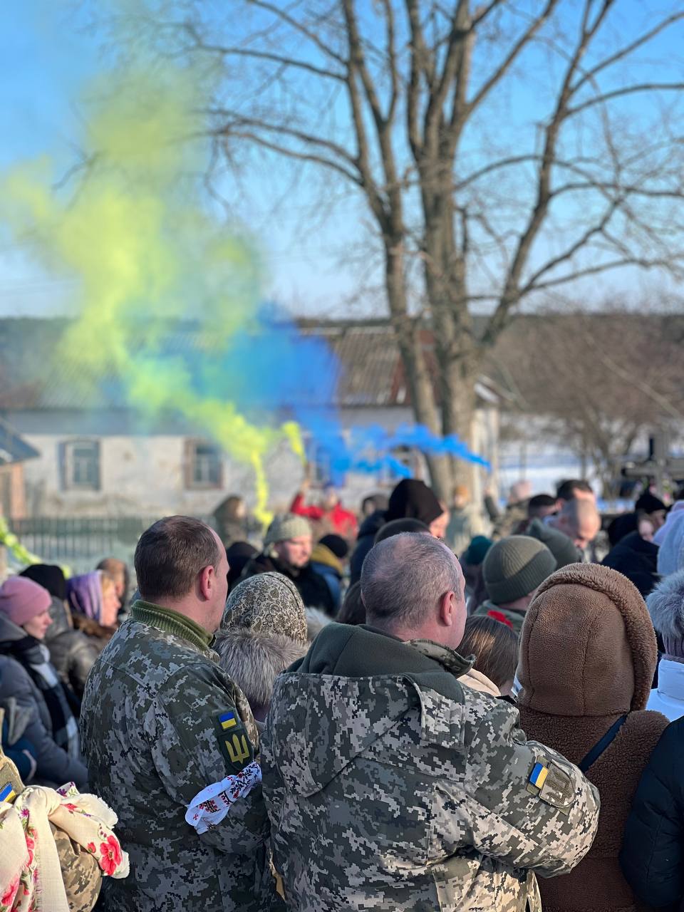 Прощання із Олексієм Ятченком у Новобілоуській громаді