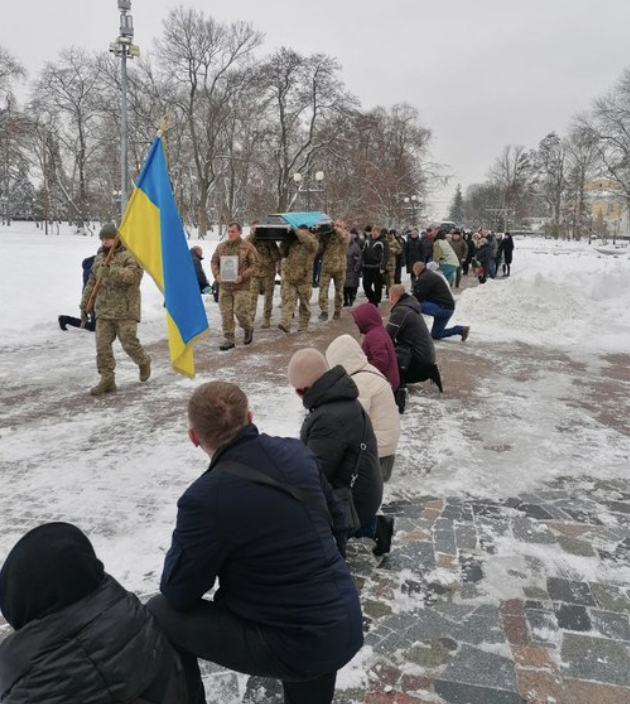 Прощання із Миколою Петренком у Чернігові