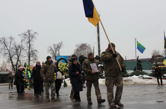 Прощання із Оленою Єрмак у Сновську