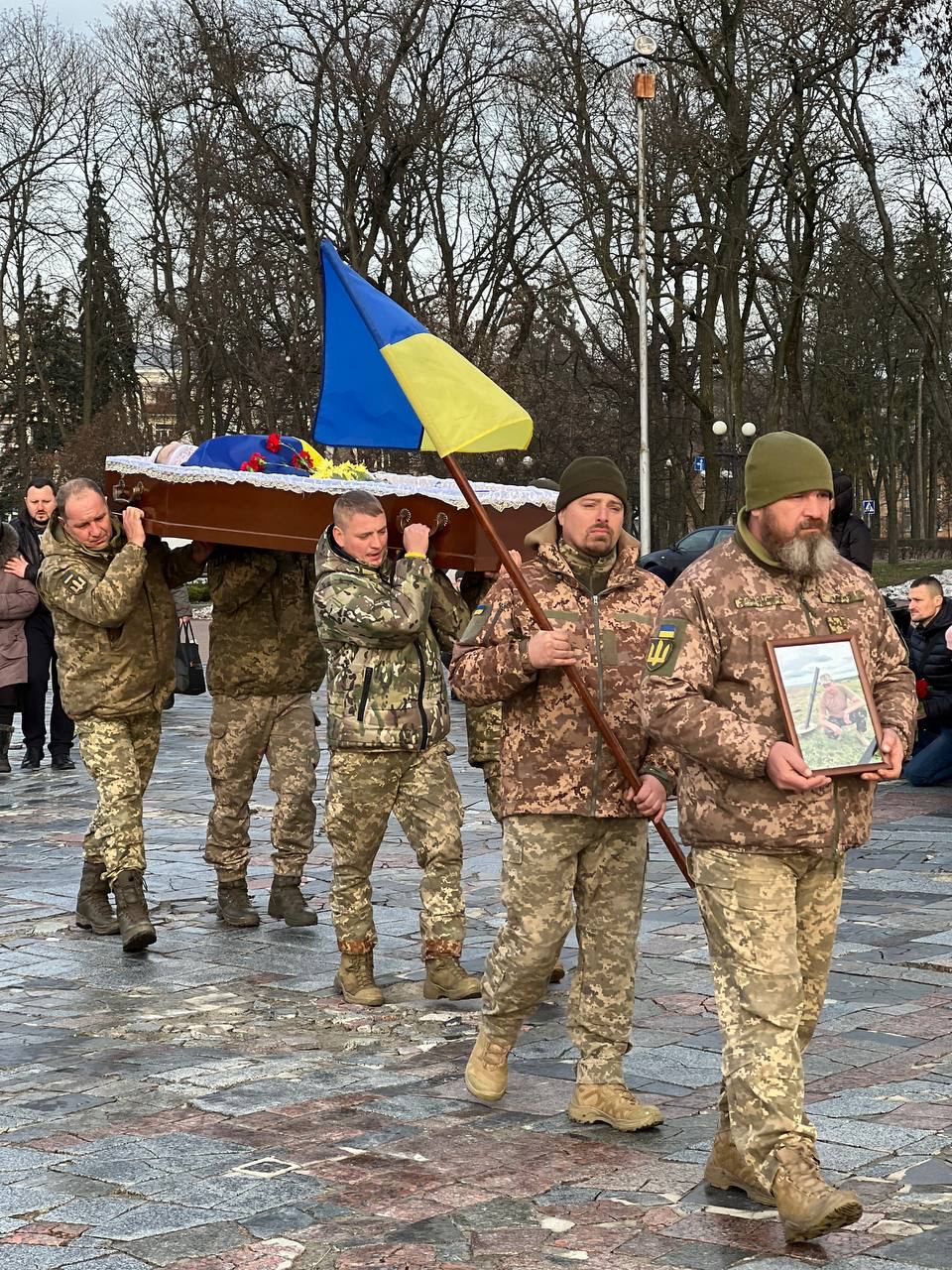 Прощання із сержантом Миколою Яковенком у Чернігові