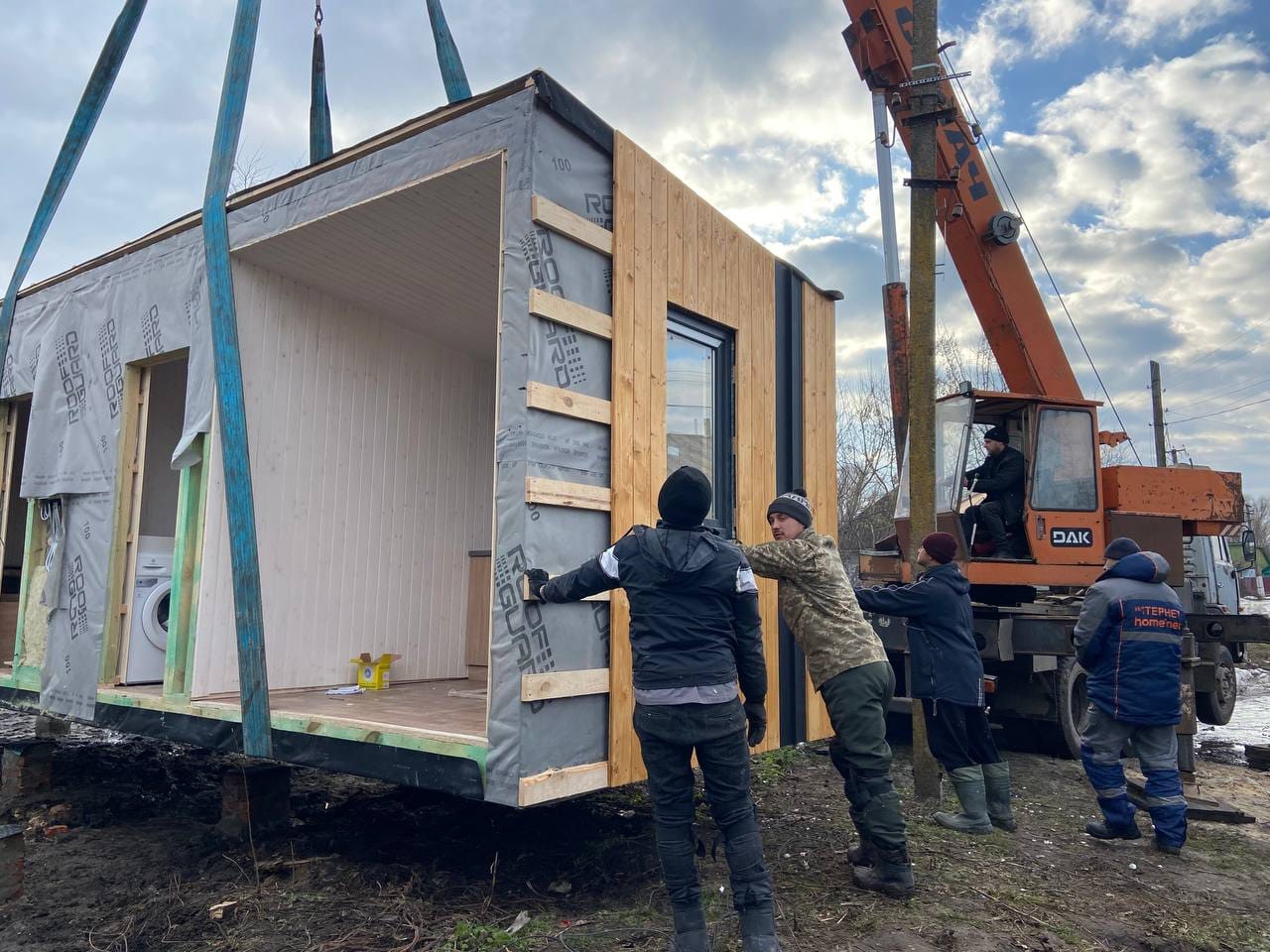 В Ічні звели модульний будинок для родини загиблого героя