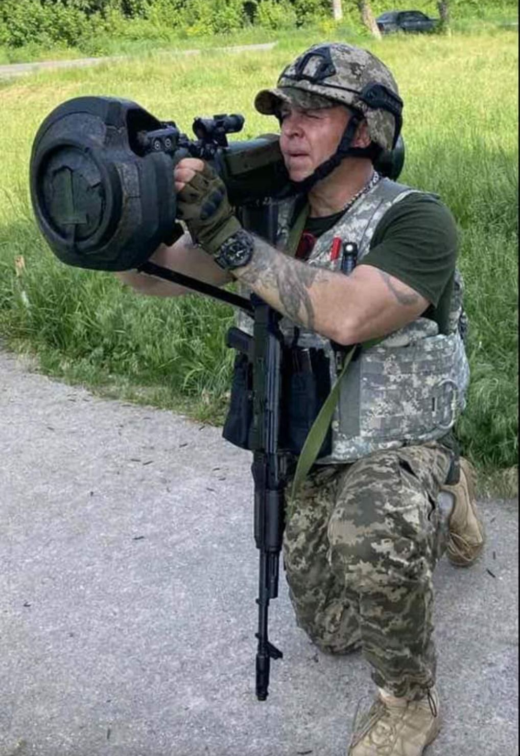 Володимир Сусленніков під час військового навчання