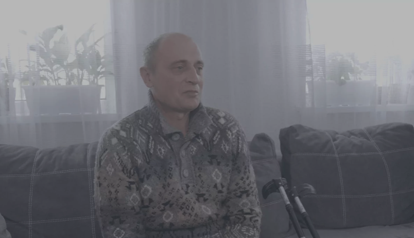 Юрій Рудницький, який постраждав від мінно-вибухової травми
