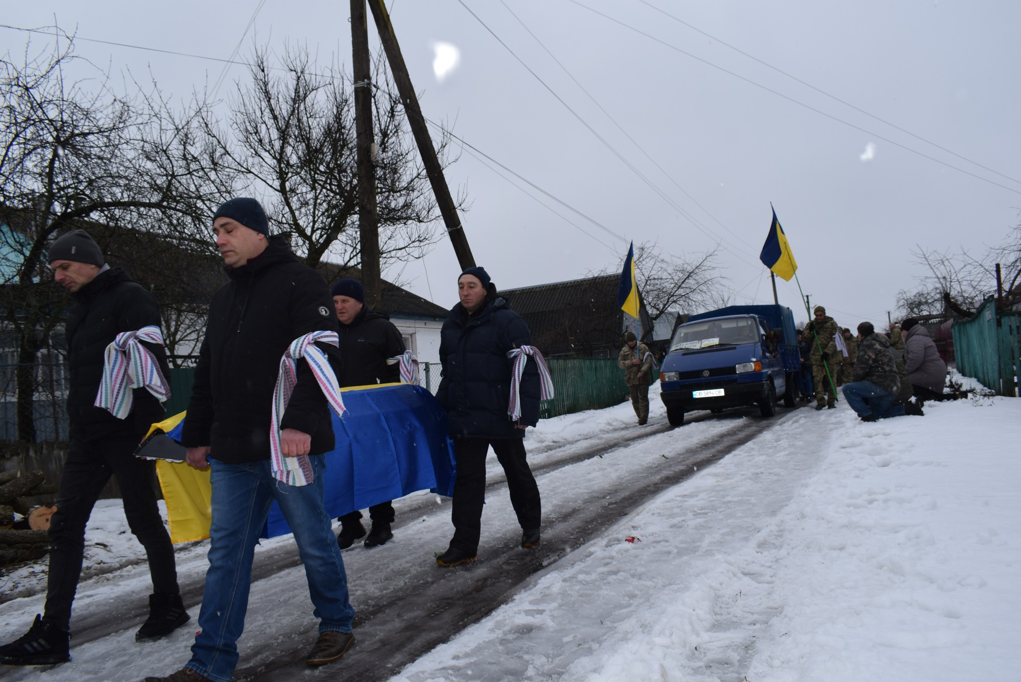 Прощання із Миколою Кузьменком у Бахмацькій громаді