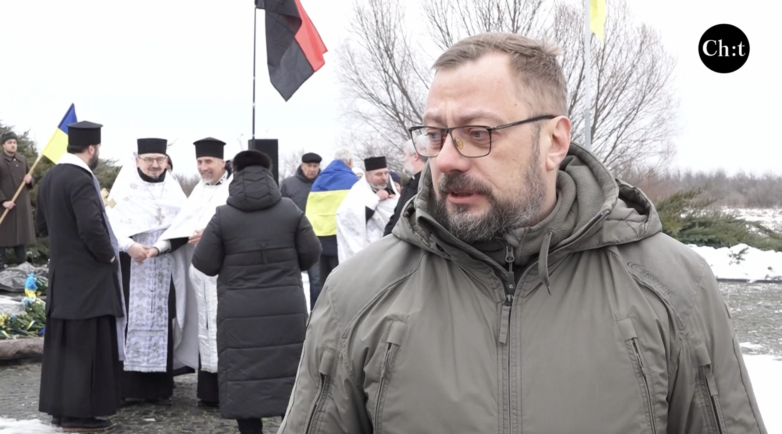 В’ячеслав Чаус, начальник Чернігівської ОВА у Крутах, 29 січня 2024 року