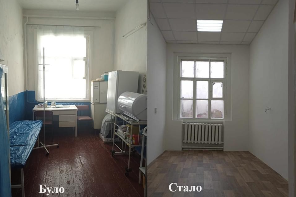 Силами благодійників у Крутах відремонтували стаціонар у місцевій амбулаторії, а у Степанівці - бомбосховище 