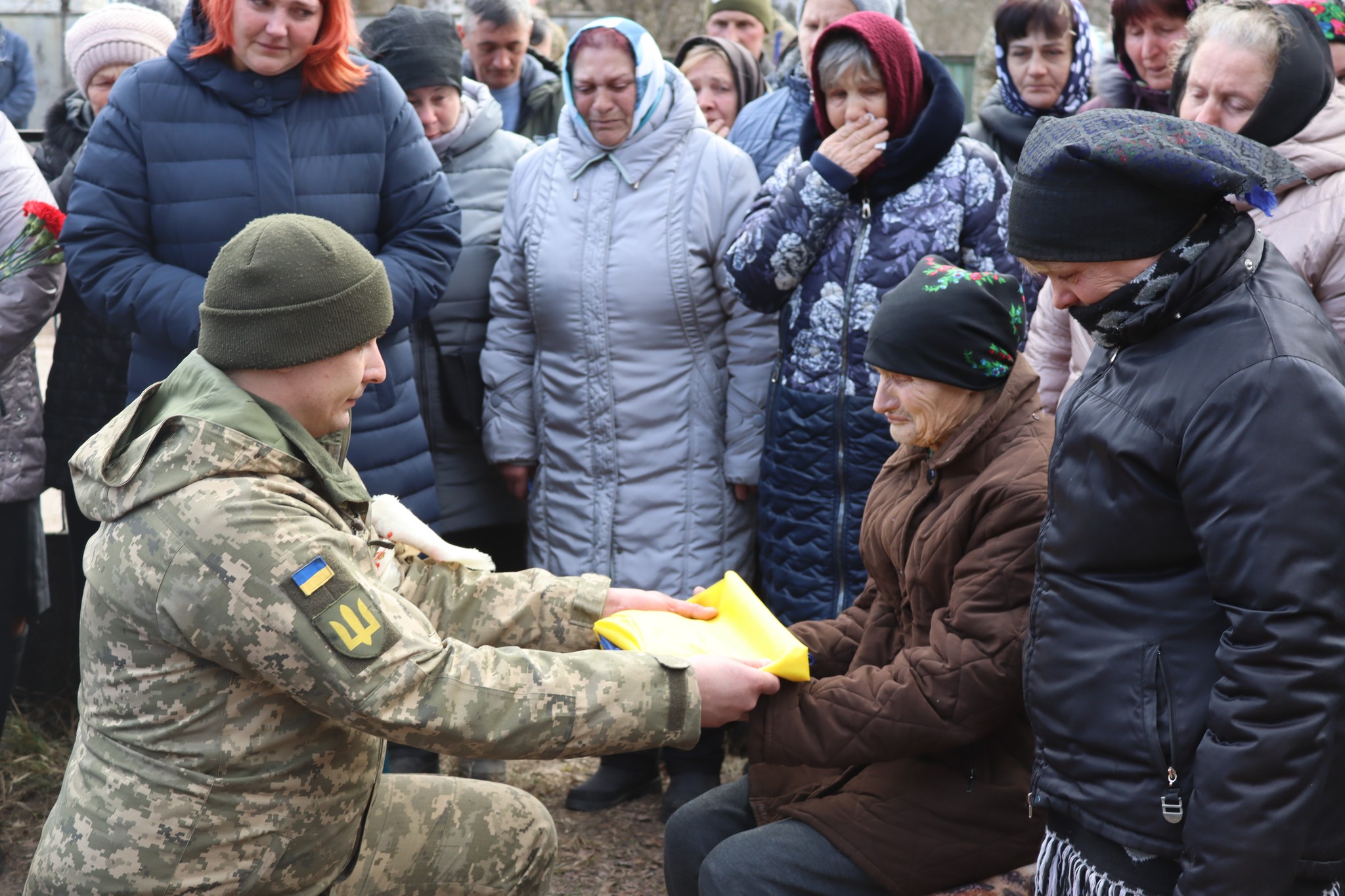 Прощання із солдатом Леонідом ОКУНЕВИЧЕМ у Куликівській громаді